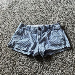American Eagle Cargo Striped Shorts
